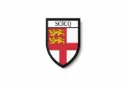 Patch printed shield embroidery border badge souvenir flag city county sercq