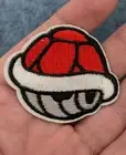 NEW SUPER MARIO BROS NINTENDO VIDEO GAME Red Shell EMBROIDERED IRON-ON PATCH NES