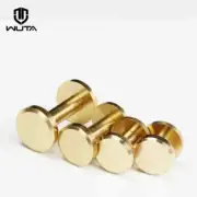 5/7/12/15/20mm Solid Brass Flat Head Button Stud Screw Nail Rivet Chicago Screw