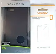 Case-Mate RIM Blackberry Z10 Barely There Case Black + Ventev Screen Protector