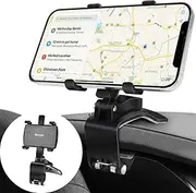 Bawyot Car Phone Holder Mount Dashboard 360 Degree Rotation Multifunctional Support Rear View Mirror Sun Visor One Hand Operation [Classic Universal Model] Compatible with All Smartphones