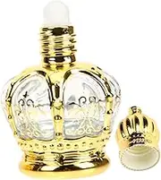 Roller Ball Essential Oil Bottle Portable Perfume Bottle Essential Oils Storage Bottle Transparent Roller Bottles for Essential Oils Small Essential Oil Bottles Glass Golden