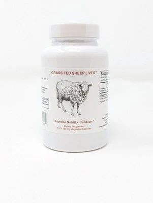 Grass Fed Sheep Liver by Supreme Nutrition. 120 Cap. Liver Support