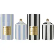 Moss St Ceramic Candles 360g 2 Pack Boxed Camelia & White Lotus Iris & Oud Scent