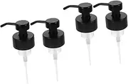 MUCKLILY 4 Pcs Foam Soap Dispenser Soap Dispenser Pump Lotion Dispenser Pump Foaming Soap Pump Metal Pump Head Pump Head Replacement Pump Head for Soap Dispenser Bottle Pump Head