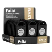 Palio Basta Cigar Cutter Display, Black, Comes with 24 Cutters