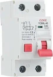 KAVJU 230V 50/60 HZ RCBO MCB 30mA Residual Current Circuit Breaker With Over Current And Leakage Protection 6/10/16/20/25/32/40A(16A)