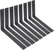 Shelf Brackets 12 Inch L Brackets for Shelves Heavy Duty Black Wall Brackets for