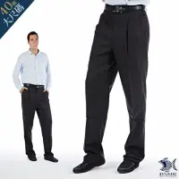 在飛比找momo購物網優惠-【NST Jeans】大尺碼 羊毛 英倫深灰細緻 男打摺西裝