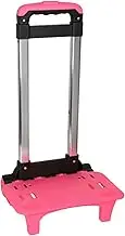 Ｂｅｓｇａ Backpack Hand Truck,Backpack Trolley Portable Pink Foldable Telescopic Rod Wheeled Cart Wheeled Hand Trolley for Kids,Girl