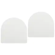 2 Pack Arch Diatomite Drink Coasters 12Inch, Ash White