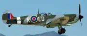 MJ-100 Spitfire Jurca Airplane Desk Wood Model Big New