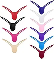 [Generic] Japanese Lingerie Back Low Thong Pieces Open Underwear G-String Waist Mens Underpants Briefs 10 Womens Lingerie Bra