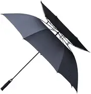 Umbrella Large Golf Umbrella 62 Inch Vented Windproof Auto Open Double Canopy Oversized Durability Umbrellas