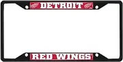 FANMATS 31381 Detroit Red Wings Metal License Plate Frame Black Finish