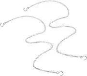 Hoement 2pcs Durable Metal Hanging Chains for Planters and Decorative Displays Wall Hanging Chain for Indoor and Outdoor Use for Exhibitions and Home Decor