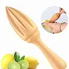 Wooden Lemon Fruit Juice Squeezer Log color Fruit Orange Juice Extractor