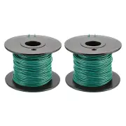 22AWG Gauge Stranded Hook-Up Wire PVC Tinned Copper Wire Spool 30m/100ft Green