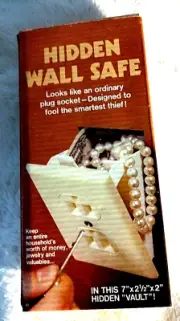 Wall Safe Electrical Outlet Socket * Hidden Home Security * Secret Stash
