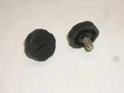 WORKMAN KN6P DX3 6mm PLASTIC REPLACEMENT RADIO SIDE SCREW KNOBS 2PC SET