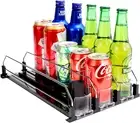 Drink Dispenser for Refrigerator, Self-Pushing Soda Can Organizer for Fridge, 3