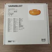 IKEA VARMBLIXT Orange Glass LED Table/Wall Donut Lamp -NEW- FAST SHIP