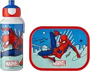 Mepal - Lunch Set Campus - Lunch Set for Children with Pop-up Drink Bottle & Lunch Box - Lunch Set for School or On The Go - BPA-Free - 400 ml + 750 ml - Spiderman