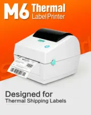 Label Printer Thermal Shipping Address Barcode4*6 150mm*100mm with 4 ROLL Labels