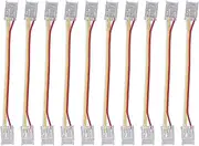 10pcs LED Strip Light Connector Kit 3Pin 10mm COB Tape Lights Strip Connector for Warehouse