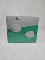 BRAND NEW eero 6+ Dual Band AX3000 Wi-Fi 6 Mesh Router Gigabit Ethernet (2-Pack)
