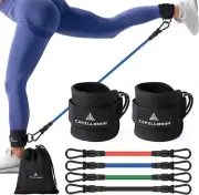 Ankle Resistance Bands with Cuffs, Ankle Straps with Resistance Bands for Wom...