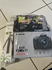 Canon EOD Rebel T7 24.1MP 18-55mm Lens DSLR Camera BUNDLE (Filters, Tripod, SD)
