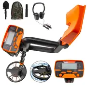 High Accuracy Waterproof Metal Detector with LCD, Shovel & Headphone Bundle