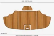 2005 Doral 33 Swim Platform Boat EVA Foam Pads Teak Deck Faux Flooring Mat