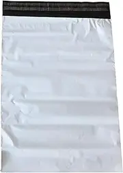 Pack of 100 Plastic Mailing Bags 60 x 80 cm Extra Large Extra Thick White