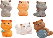 Ungtyb Sensory Fidget Toys, Dog Shaped Stress Relievers, Soft Squishy Texture, Pocket-Sized Relaxing Set 6 Pieces, Assorted Colors for Home, Work, School, Travel, Office Daily