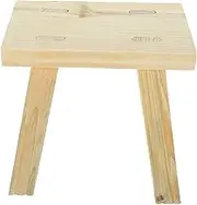 Elegant Wooden Bench Multi-use Stool for Home Kitchen Bathing Living Room Boys and Girls High Stability