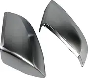 Compatible For Audi Q5 Q5L 2018 2019 2020-2024 Replace Rearview Mirror Cover Reverse Mirrors Shell Housing Silver Chrome A Pair