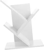 LAPYAPPE Tree Shaped Book Organizer Practical Desktop Bookcase with Strong Load Bearing Capacity Design for Vinyl Record Storage Office Supplies