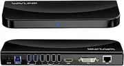 Wavlink Dual Monitor Docking Station - 13-in-1 USB 3.0 4K Universal Laptop USB-C Hub for M1/M2 Mac, Windows, Thunderbolt 3&4, USB4