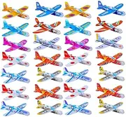 Sosoport 36 pcs DIY Foam Airplane Hand Throwing Foam Planes for Outdoor Fun Gliders for Playtime and Parent Interaction Random Color
