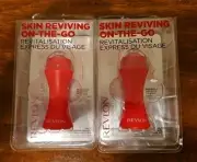 2 Revlon Skin Reviving On-The-Go Roller Depuffs Cools Revives Skin New FreeShip