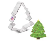 CHRISTMAS TREE WOODLAND Cookie Cutter - 4"- Ann Clark, Large Winter Pine Tree