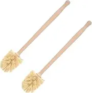 2Pcs Portable Long Handle Toilet Brush for Efficient Household Cleaning Durable Toilet Cleaner Brushes for Bathroom Use with Holder for Toilet Bowl and Closestool Maintenance