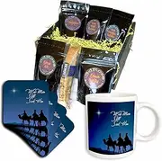 3dRose cgb_30754_1 Wise Men Still Seek Him Magi Following The Christmas Star-Coffee Gift Basket, Multicolor
