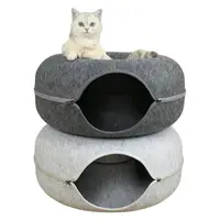 在飛比找momo購物網優惠-【巧優生活】甜甜圈貓咪隧道窩(大號貓窩 貓咪寵物窩 貓咪隧道