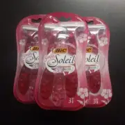 Bic Simply Soleil 3, 3pack, 3blade razors....total of 9 razors all together