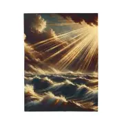 Velveteen Plush Blanket Baroque Tempest with Dramatic Chiaroscuro