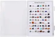 80 Pieces Rock and Gem Collection Rocks Set with Case Gem stones for Party Boys