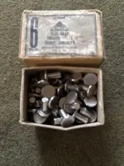 (25) 6# Tinners Rivets Solid MONEL .20” x .46” x .43" head Diam. Whitehead USA